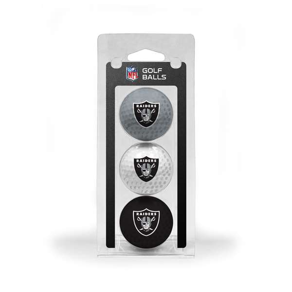 Oakland Raiders Golf 3 Ball Pack 32105   