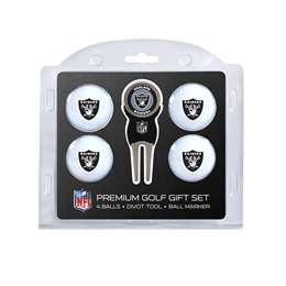 Oakland Raiders Golf 4 Ball Gift Set 32106   