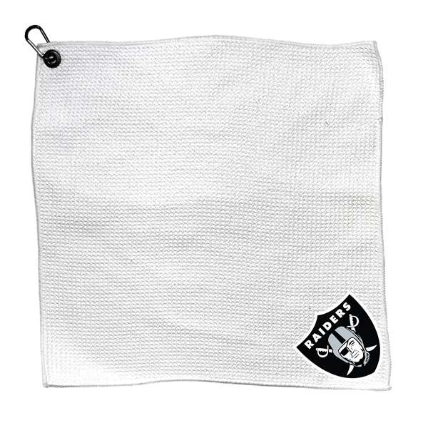 Las Vegas Raiders Microfiber Towel - 15" x 15" (White) 
