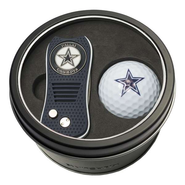 Dallas Cowboys Golf Tin Set - Switchblade, Golf Ball   
