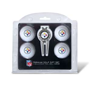 Pittsburgh Steelers Golf 4 Ball Gift Set 32406   