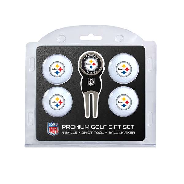 Pittsburgh Steelers Golf 4 Ball Gift Set 32406   