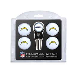 Los Angeles Chargers Golf 4 Ball Gift Set 32606   