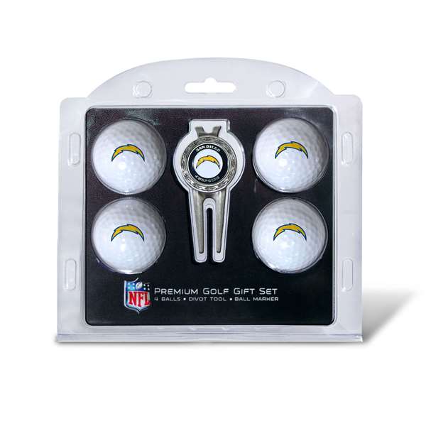 Los Angeles Chargers Golf 4 Ball Gift Set 32606   