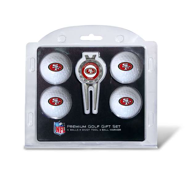 San Francisco 49ers Golf 4 Ball Gift Set 32706   