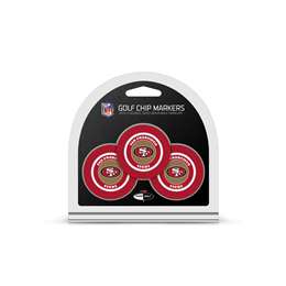 San Francisco 49ers Golf 3 Pack Golf Chip 32788   