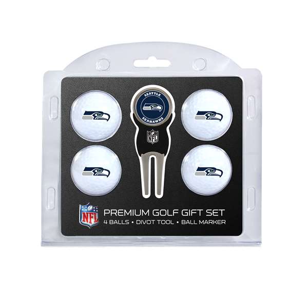 Seattle Seahawks Golf 4 Ball Gift Set 32806   