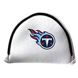 Tennessee Titans Putter Cover - Mallet (White) - Printed Navy