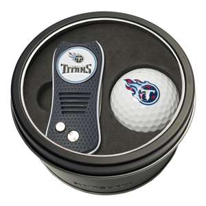 Tennessee Titans Golf Tin Set - Switchblade, Golf Ball   