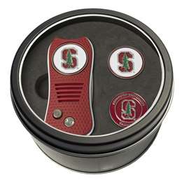 Stanford University Cardinal Golf Tin Set - Switchblade, 2 Markers 42059   