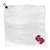 Stanford Cardinal Microfiber Towel - 15" x 15" (White) 