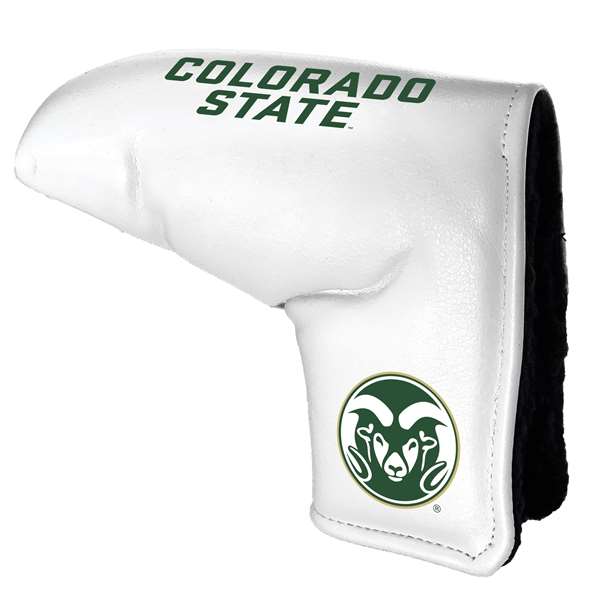Colorado State Rams Tour Blade Putter Cover (White) - Printed