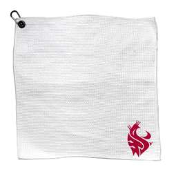 Washington State Cougars Microfiber Towel - 15" x 15" (White) 