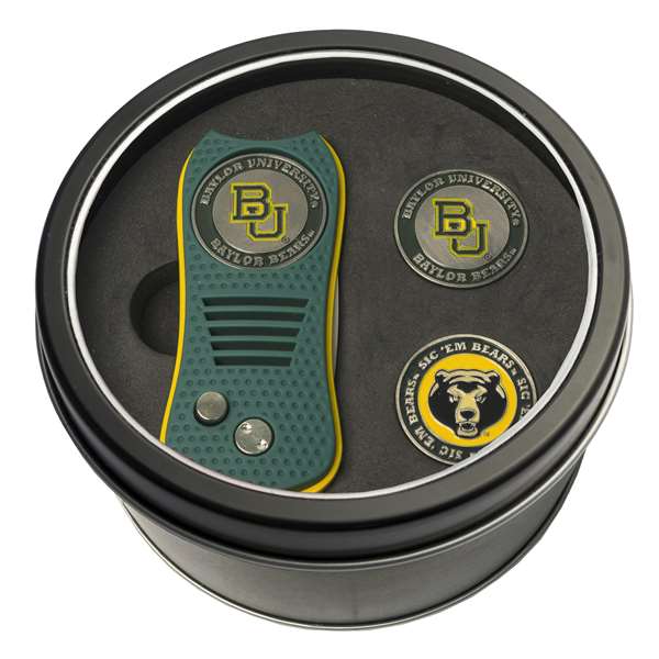 Baylor University Bears Golf Tin Set - Switchblade, 2 Markers 46959   