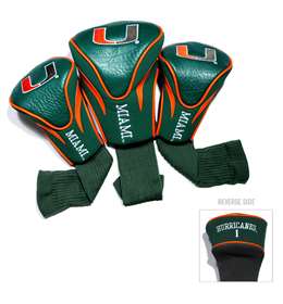 Miami Hurricanes Golf 3 Pack Contour Headcover 47194   