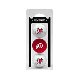 University of Utah Utes Golf 3 Ball Pack 80505