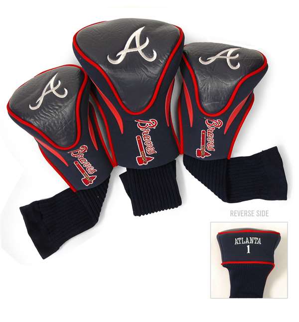 Atlanta Braves Golf 3 Pack Contour Headcover 95194   