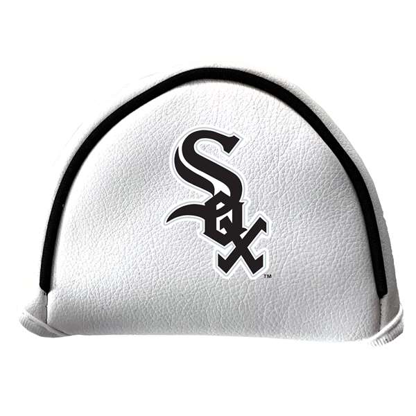 Chicago White Sox Putter Cover - Mallet (White) - Printed Black