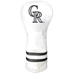 Colorado Rockies Vintage Fairway Headcover (White) - Printed 