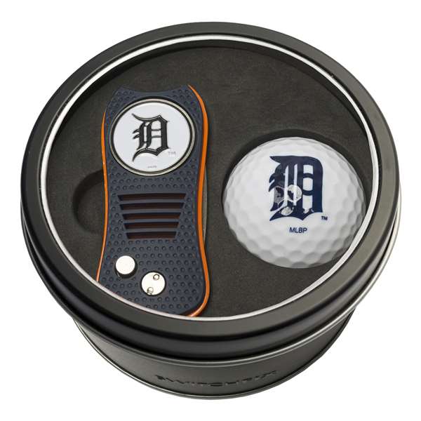 Detroit Tigers Golf Tin Set - Switchblade, Golf Ball   