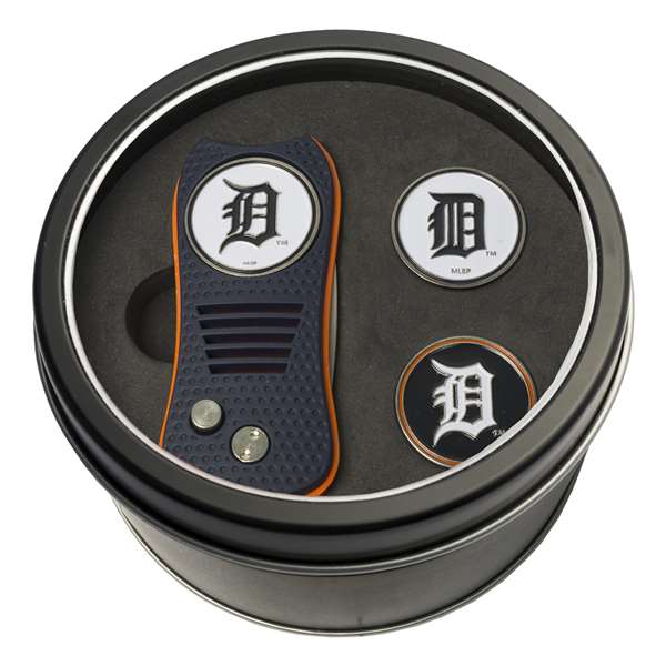 Detroit Tigers Golf Tin Set - Switchblade, 2 Markers 95959   