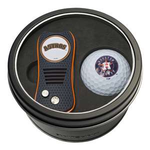 Houston Astros Golf Tin Set - Switchblade, Golf Ball   