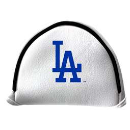 Los Angeles Dodgers Putter Cover - Mallet (White) - Printed Royal