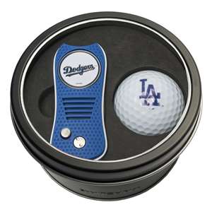 Los Angeles Dodgers Golf Tin Set - Switchblade, Golf Ball   