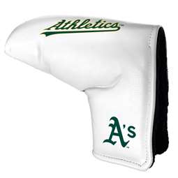 Oakland Athletics Tour Blade Putter Cover (White) - Printed 