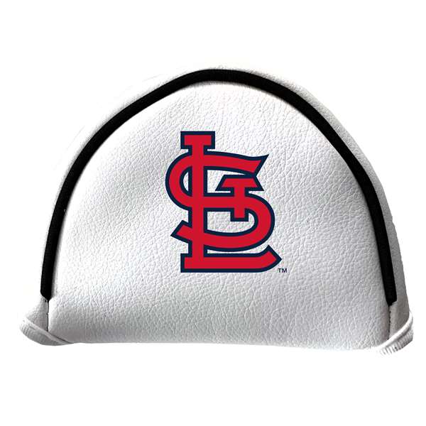 St. Louis Cardinals Putter Cover - Mallet (White) - Printed Red