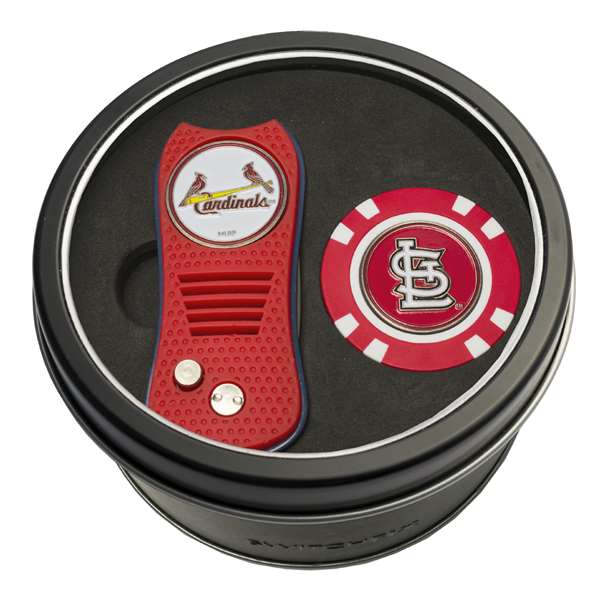 St. Louis Cardinals Golf Tin Set - Switchblade, Golf Chip   