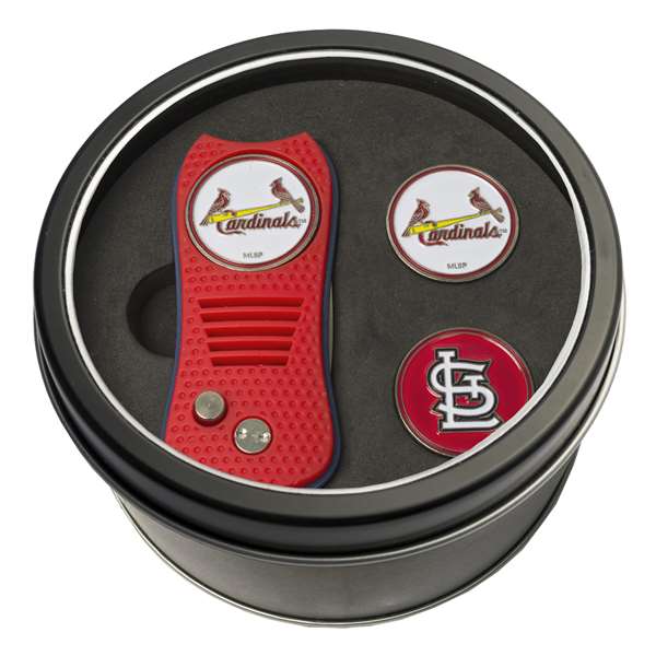 St. Louis Cardinals Golf Tin Set - Switchblade, 2 Markers 97559   