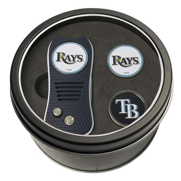 Tampa Bay Rays Golf Tin Set - Switchblade, 2 Markers 97659   