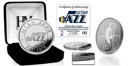 Utah Jazz Silver Mint Coin  