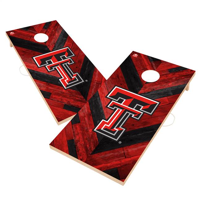 Texas Tech Red Raiders Solid Wood 2X4 Cornhole Bag Toss Game  