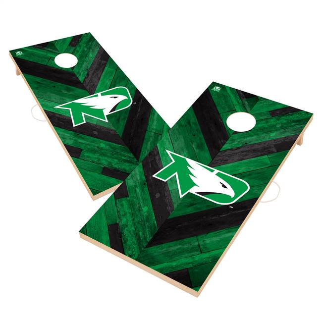 North Dakota Fighting Hawks Solid Wood 2X4 Cornhole Bag Toss Game  