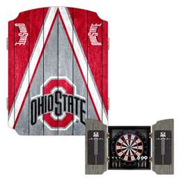 Ohio State Buckeyes Dartboard Cabinet