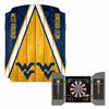 West Virginia Mountaineers Dartboard Cabinet