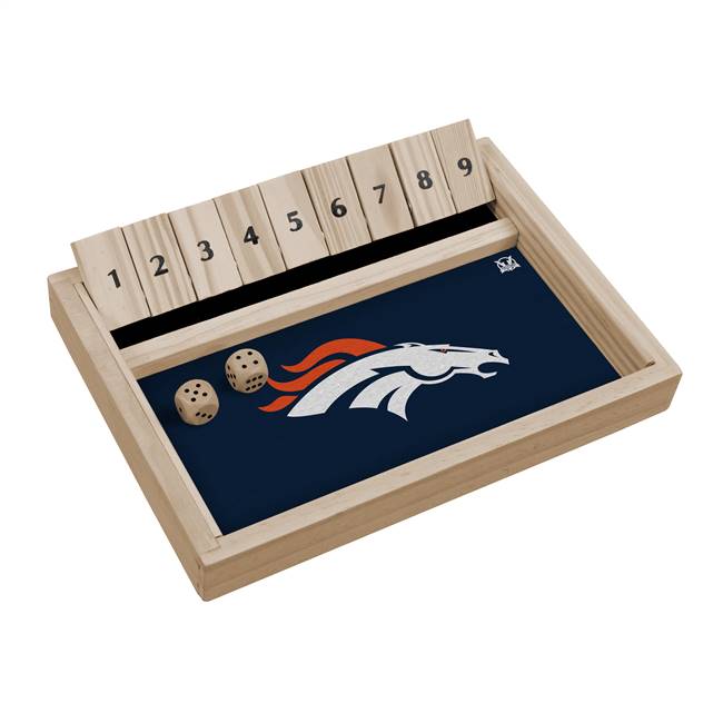 Denver Broncos Shut The Box Table Top Game  