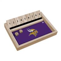 Minnesota Vikings Shut The Box Table Top Game  