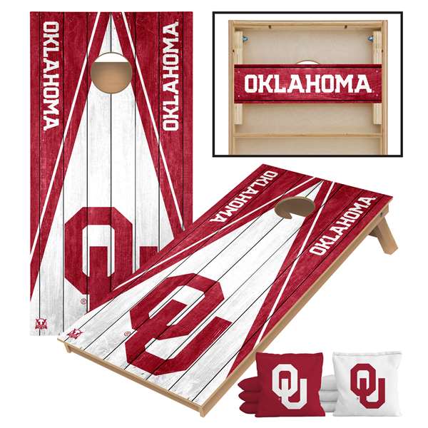 Oklahoma Sooners Official Tournament Premium 2X4 Cornhole Game Set