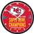 Kansas City Chiefs Super Bowl LVIII Champions Round Wall Clock 12.75 in.