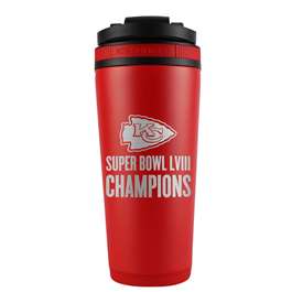 Kansas City Chiefs Super Bowl LVIII Champions 26 oz Stainless Steel Ice Shaker (2 Pack)