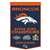 Denver Broncos 3 X Super Bowl Champions Wool Banner 18X36 in.