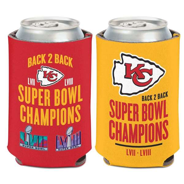 Kansas City Chiefs Super Bowl LVIII Champions 12 oz Can Cooler Coozie (6 Pack) 