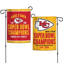 Kansas City Chiefs Super Bowl LVIII Champions Garden Flag 12.5 X 18 in.