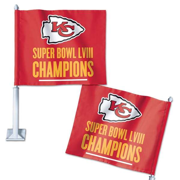 Kansas City Chiefs Super Bowl LVIII Champions Car Flag  