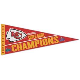Kansas City Chiefs Super Bowl LVIII Champions Premium Pennant 12X30 in.   