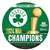 Boston Celtics 2024 NBA Finals Champions Wood Sign 14 in Round