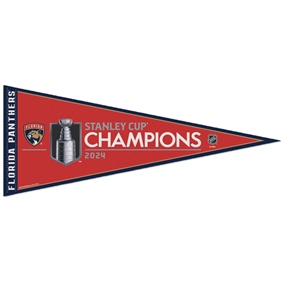 Florida Panthers 2024 Stanley Cup Champions Carded Classic Pennant  12X30 in. 